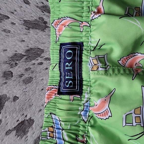 Sero Fisherman Print Swim Trunks SzXL - Picture 6 of 7